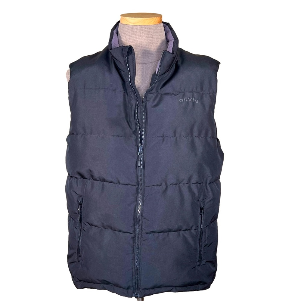 Orvis Men’s Classic Collection Black Insulated Puffer Vest Size Large EUC